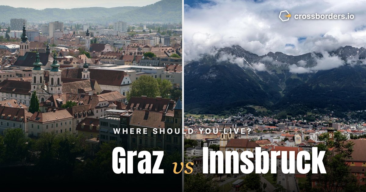 Graz vs Innsbruck — side-by-side city comparison