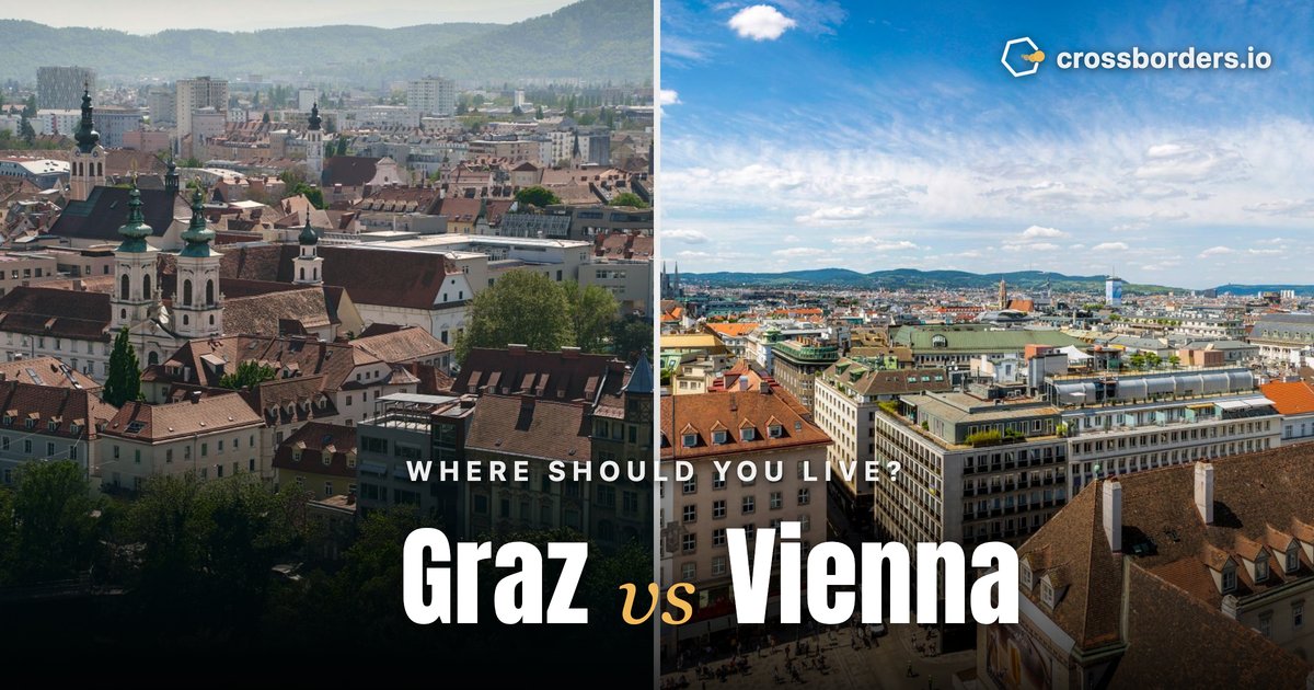 Graz vs Vienna — side-by-side city comparison