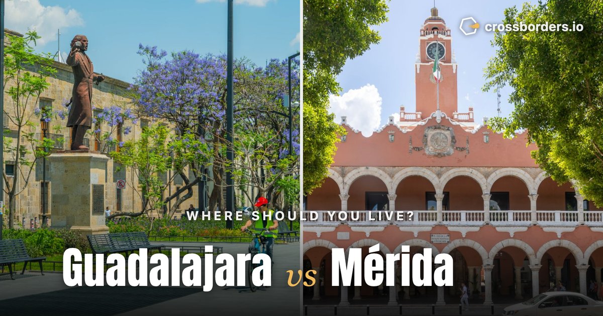 Guadalajara vs Mérida — side-by-side city comparison