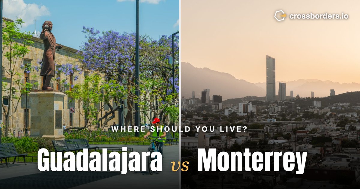 Guadalajara vs Monterrey — side-by-side city comparison