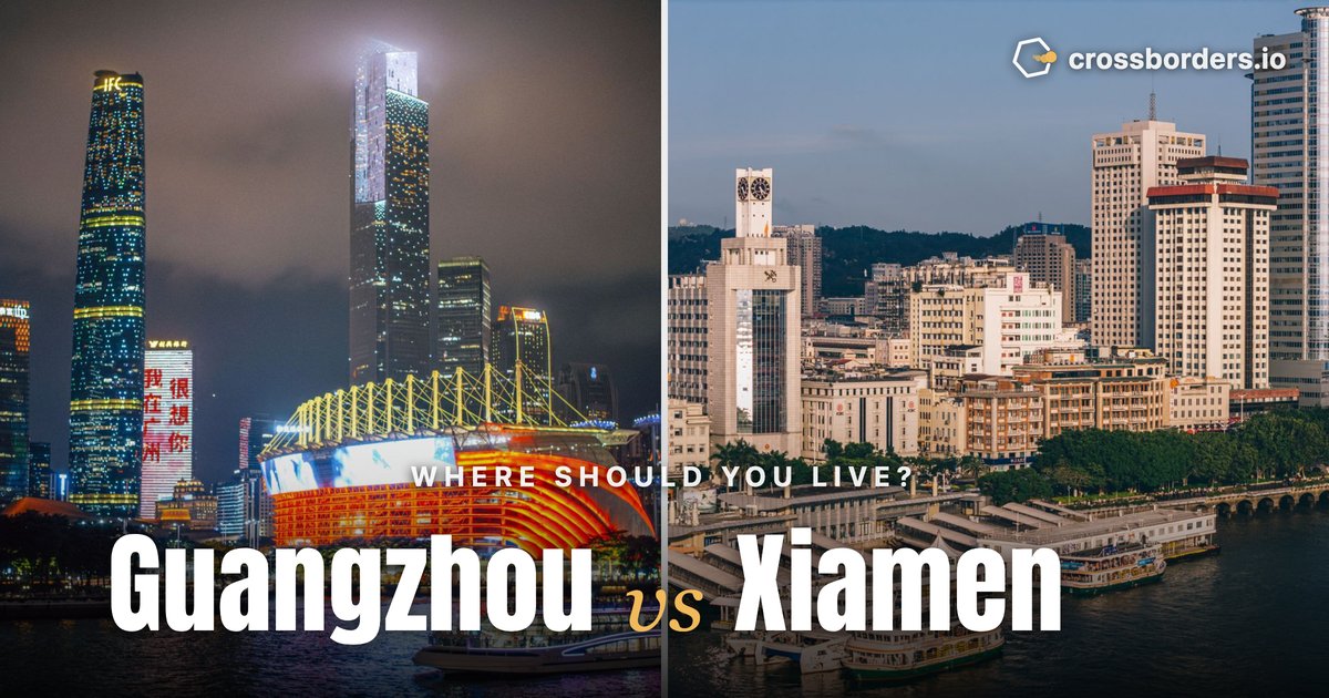 Guangzhou vs Xiamen — side-by-side city comparison