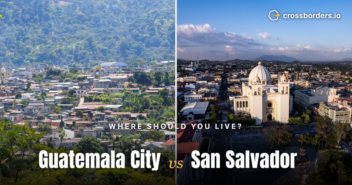 Guatemala City vs San Salvador — side-by-side city comparison