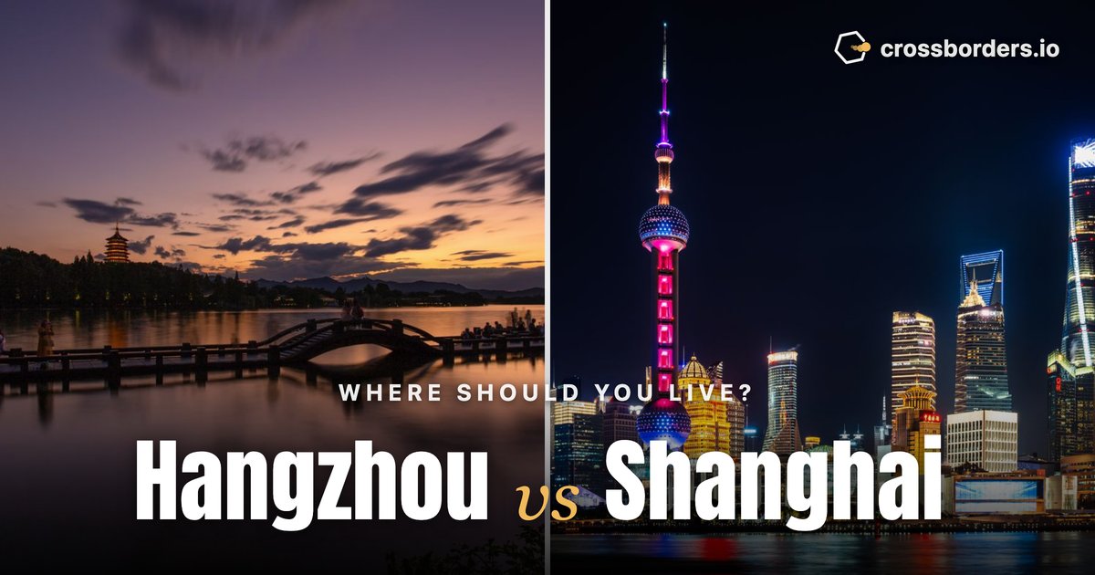 Hangzhou vs Shanghai — side-by-side city comparison