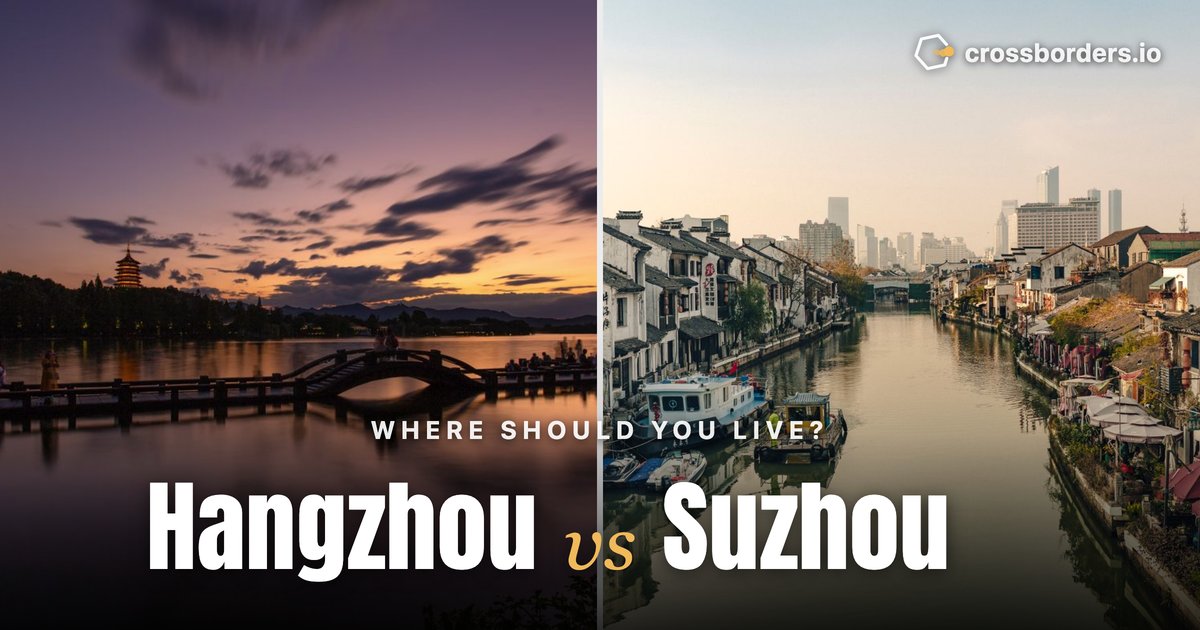 Hangzhou vs Suzhou — side-by-side city comparison