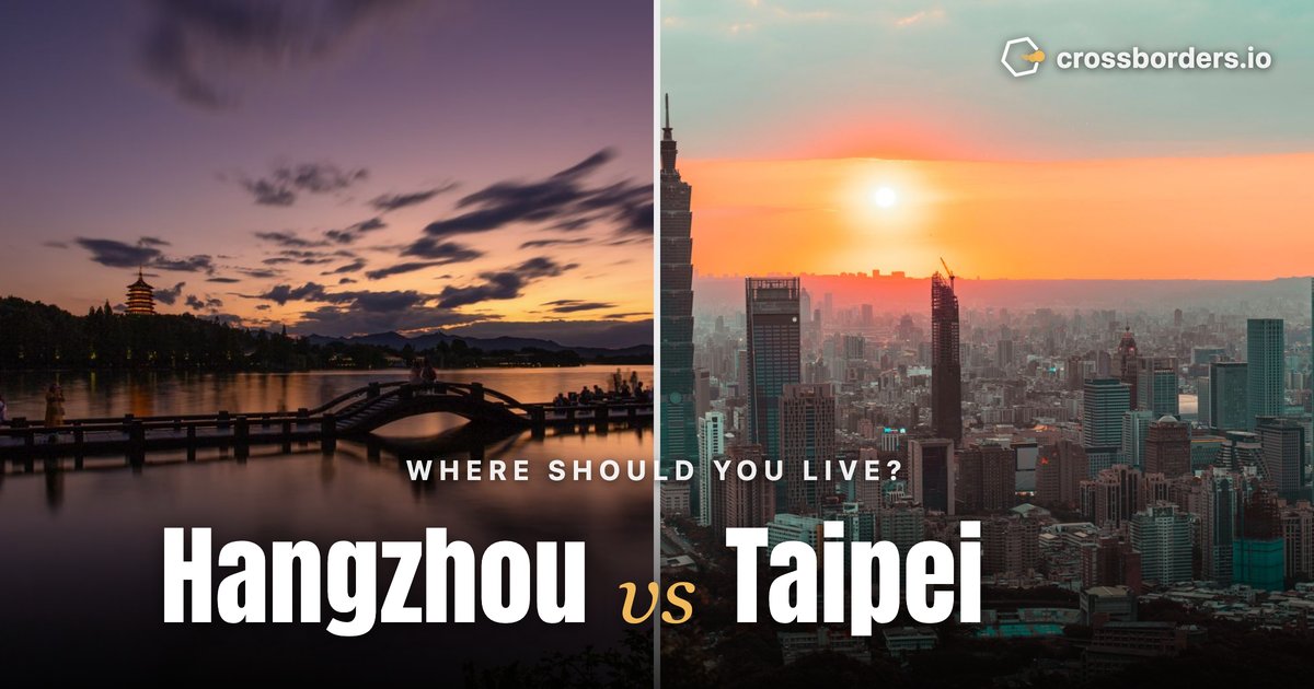 Hangzhou vs Taipei — side-by-side city comparison