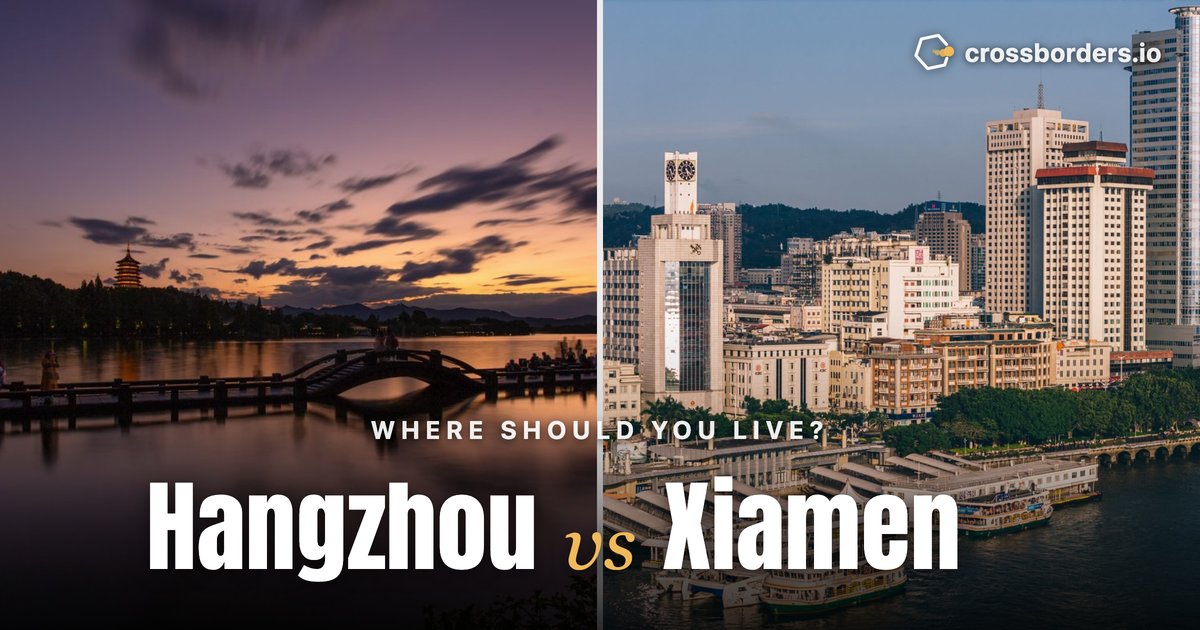 Hangzhou vs Xiamen — side-by-side city comparison