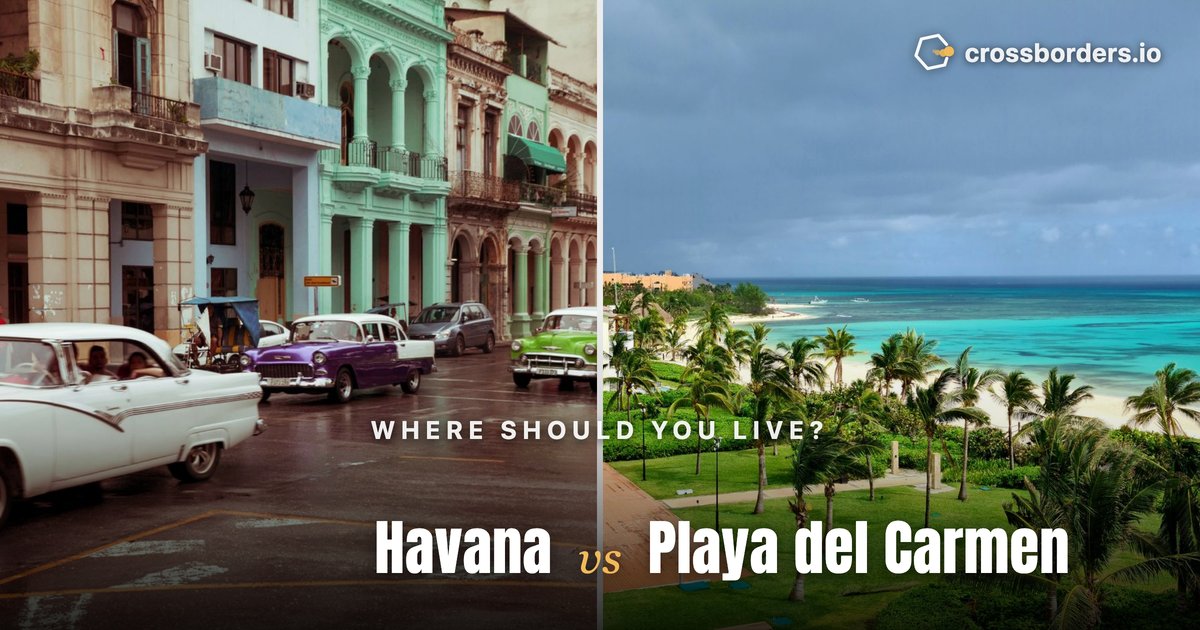 Havana vs Playa del Carmen — side-by-side city comparison