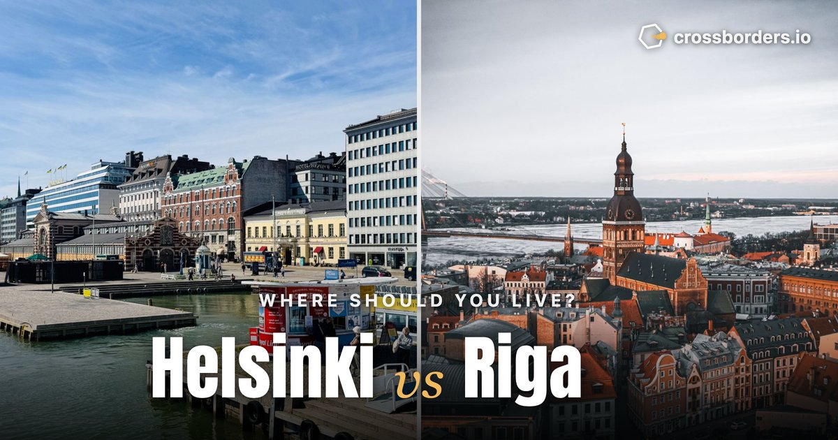 Helsinki vs Riga — side-by-side city comparison