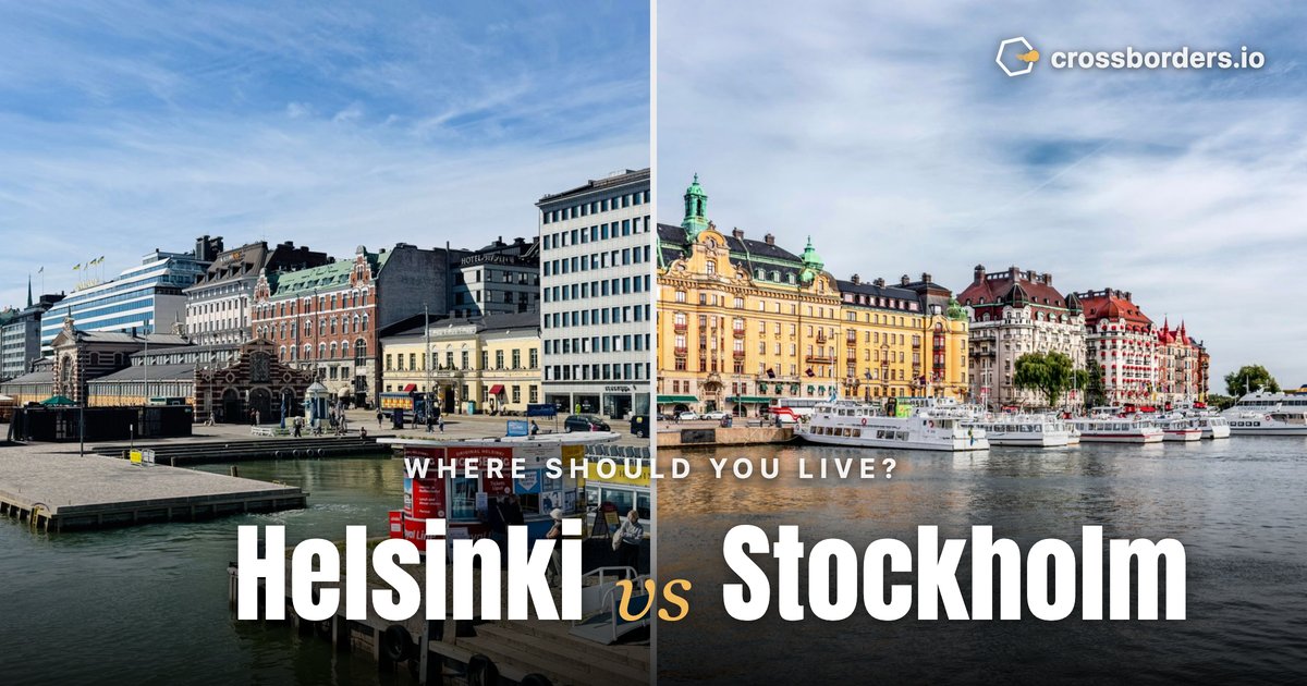 Helsinki vs Stockholm — side-by-side city comparison