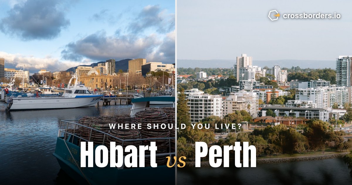 Hobart vs Perth — side-by-side city comparison