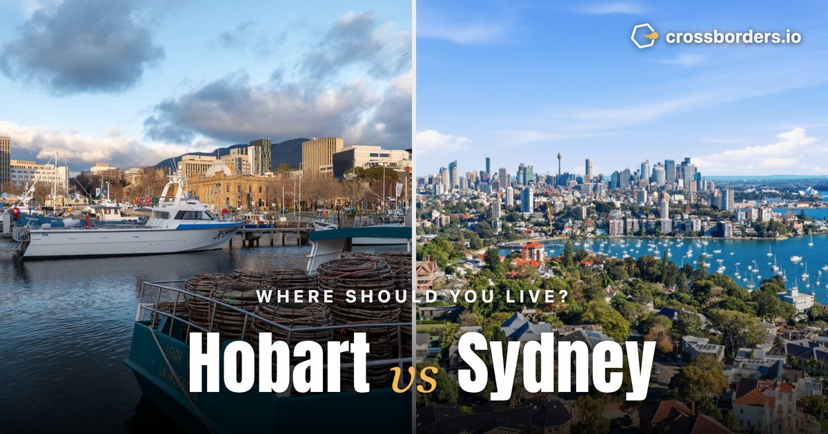 Hobart vs Sydney — side-by-side city comparison