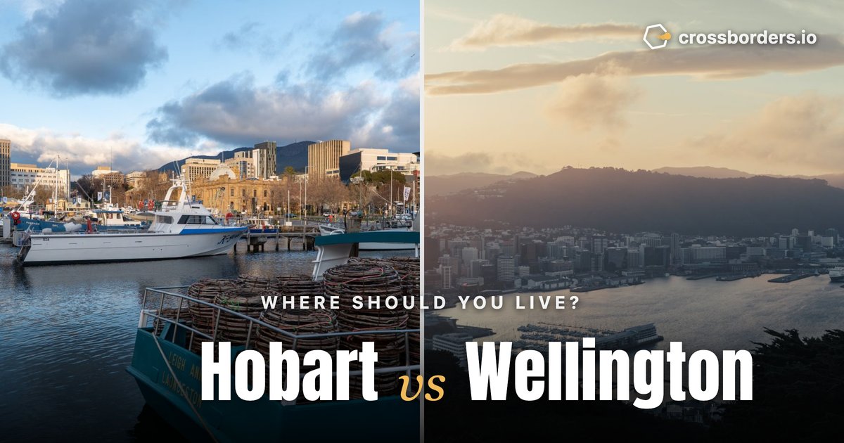 Hobart vs Wellington — side-by-side city comparison