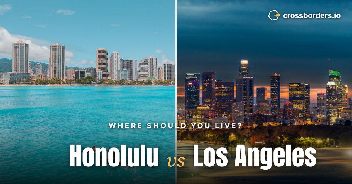 Honolulu vs Los Angeles — side-by-side city comparison