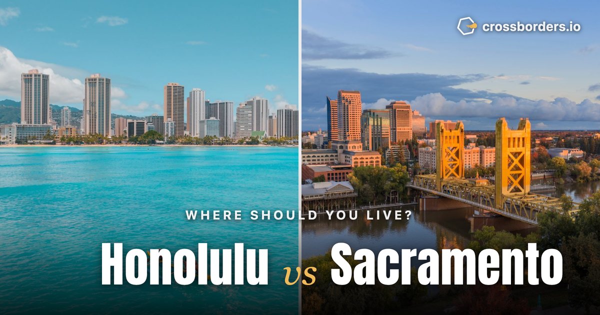 Honolulu vs Sacramento — side-by-side city comparison
