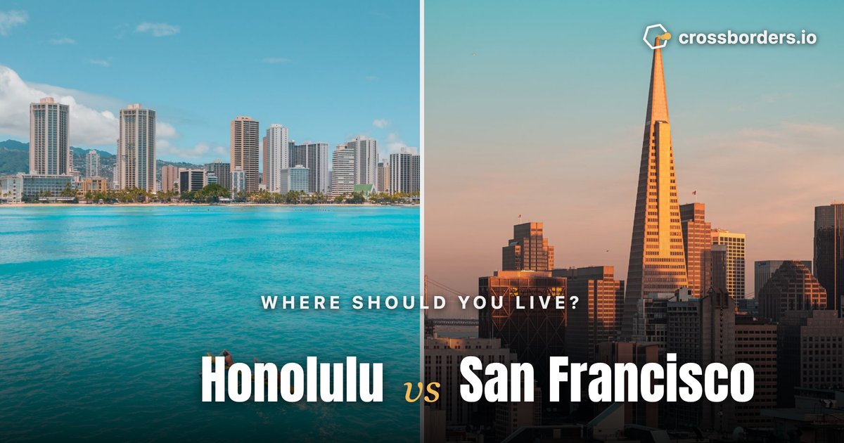 Honolulu vs San Francisco — side-by-side city comparison