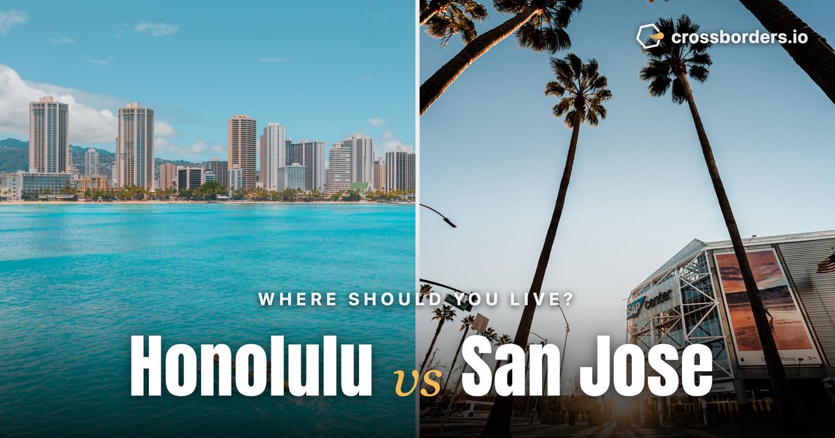 Honolulu vs San Jose — side-by-side city comparison
