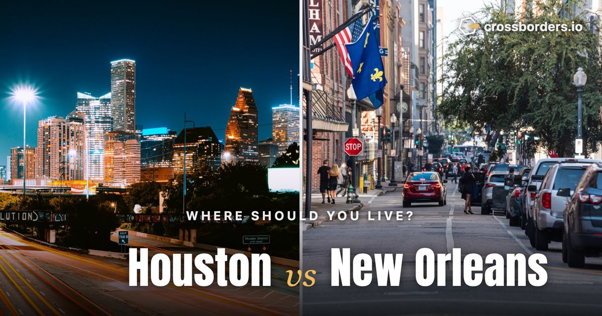 Houston vs New Orleans — side-by-side city comparison