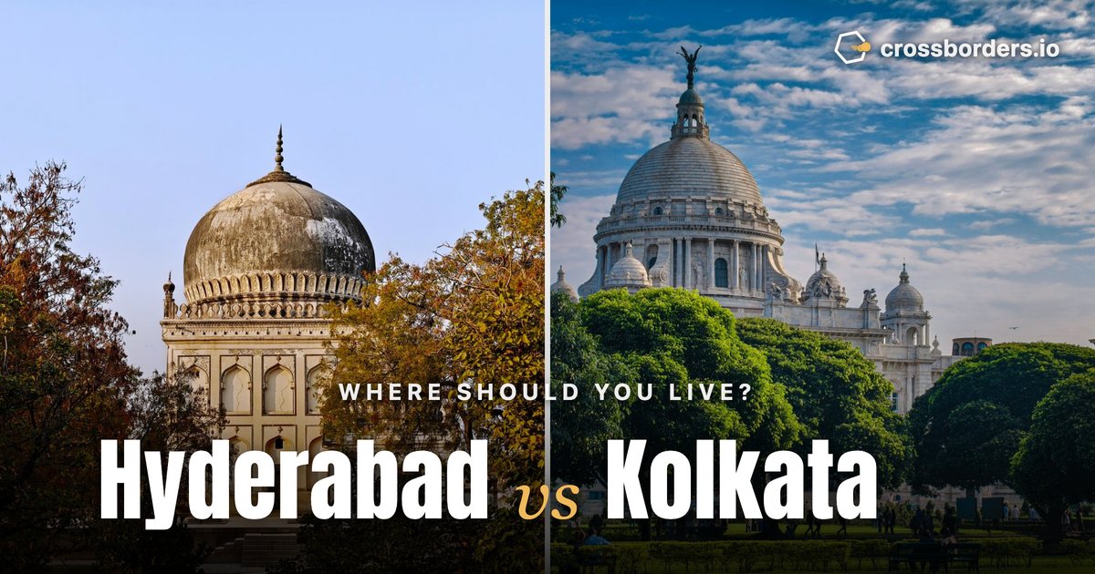 Hyderabad vs Kolkata — side-by-side city comparison