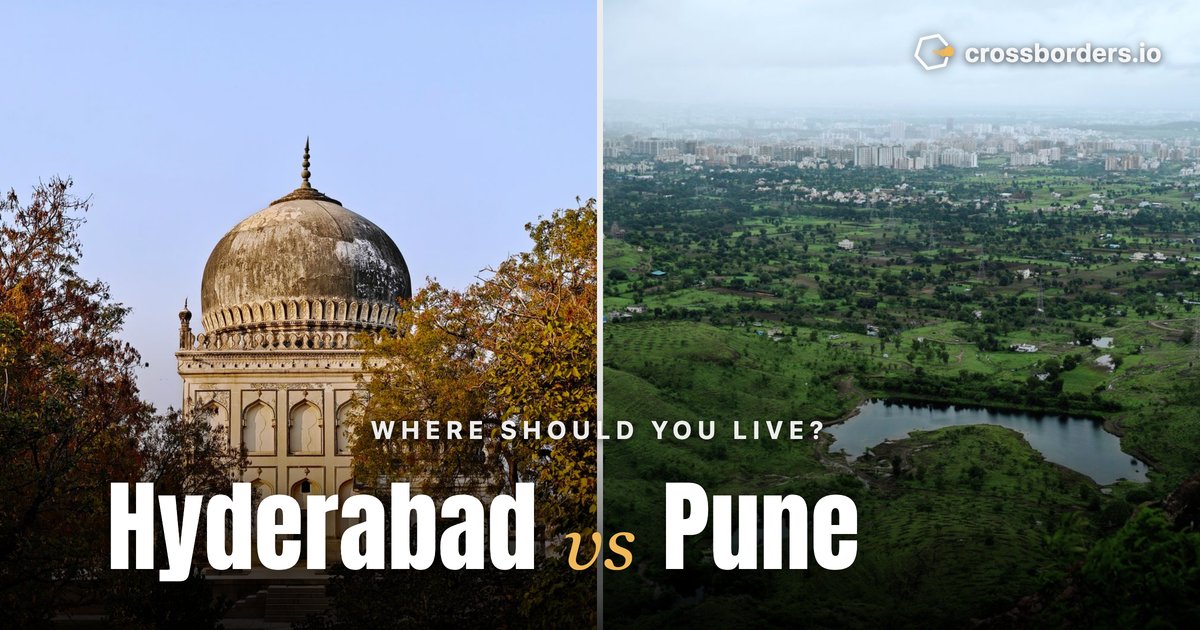 Hyderabad vs Pune — side-by-side city comparison