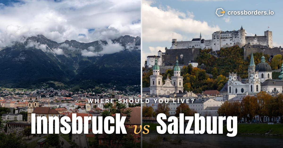Innsbruck vs Salzburg — side-by-side city comparison