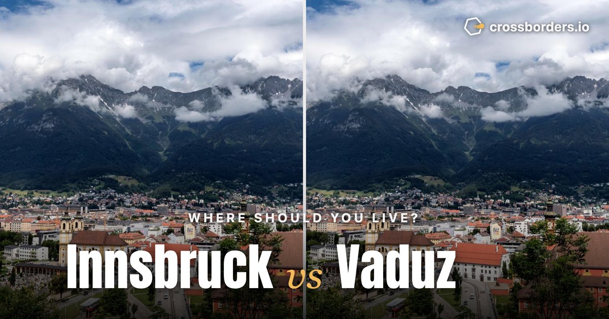 Innsbruck vs Vaduz — side-by-side city comparison