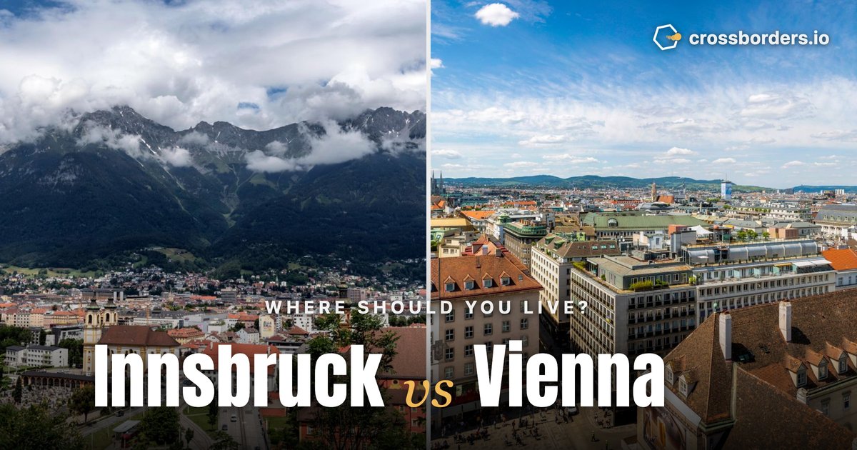 Innsbruck vs Vienna — side-by-side city comparison
