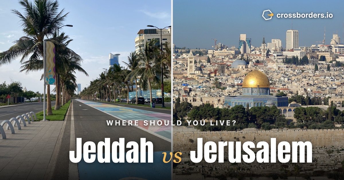 Jeddah vs Jerusalem — side-by-side city comparison