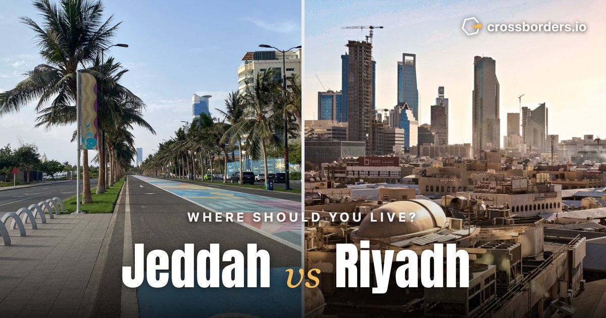 Jeddah vs Riyadh — side-by-side city comparison
