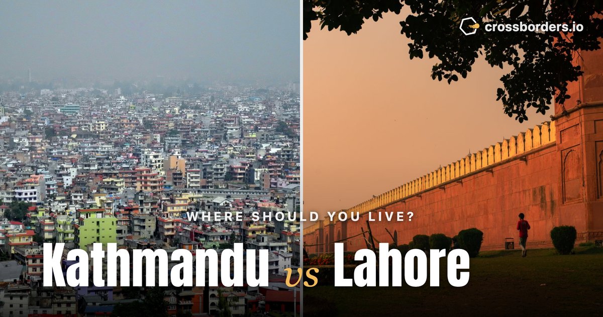Kathmandu vs Lahore — side-by-side city comparison