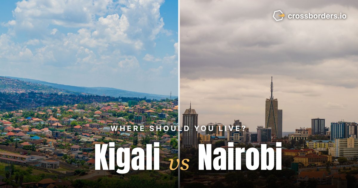 Kigali vs Nairobi — side-by-side city comparison