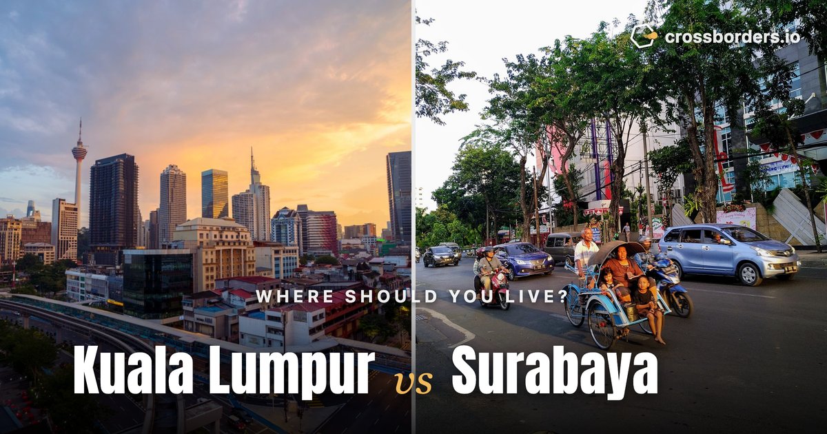 Kuala Lumpur vs Surabaya — side-by-side city comparison
