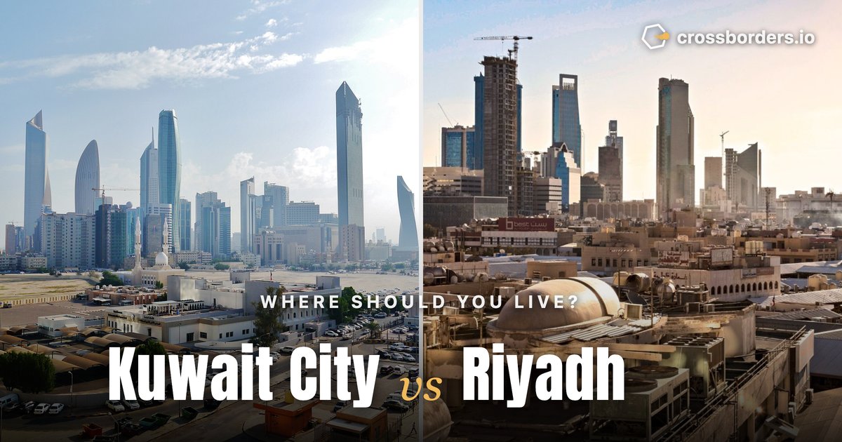 Kuwait City vs Riyadh — side-by-side city comparison
