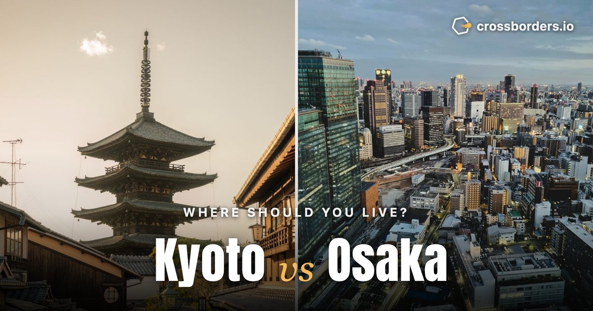 Kyoto vs Osaka — side-by-side city comparison