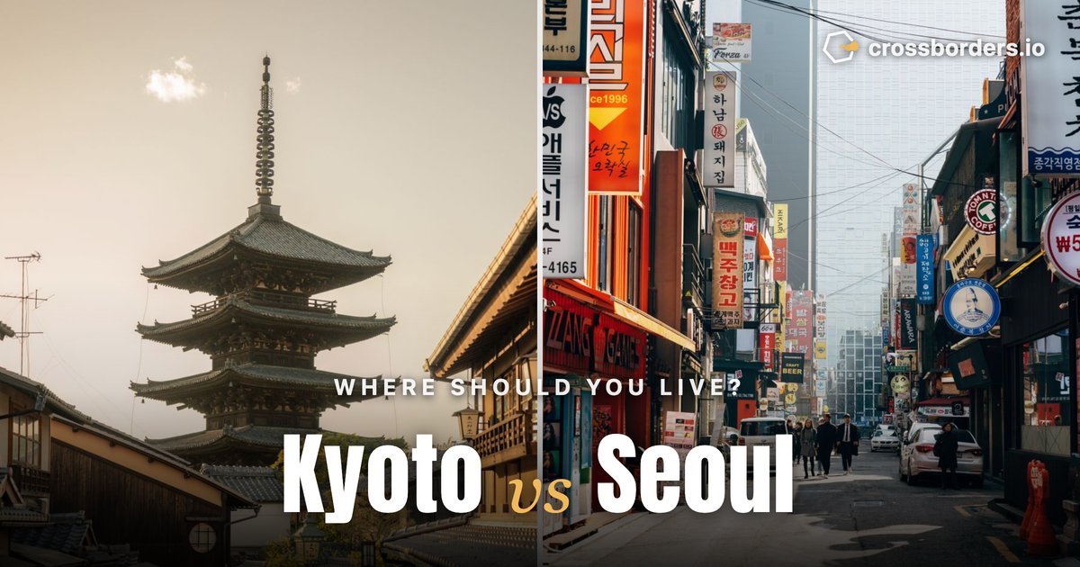 Kyoto vs Seoul — side-by-side city comparison