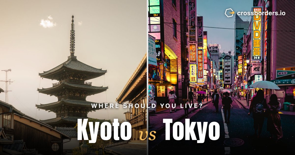 Kyoto vs Tokyo — side-by-side city comparison