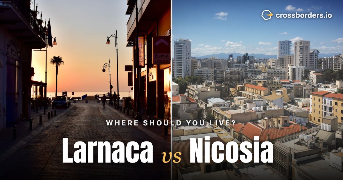 Larnaca vs Nicosia — side-by-side city comparison