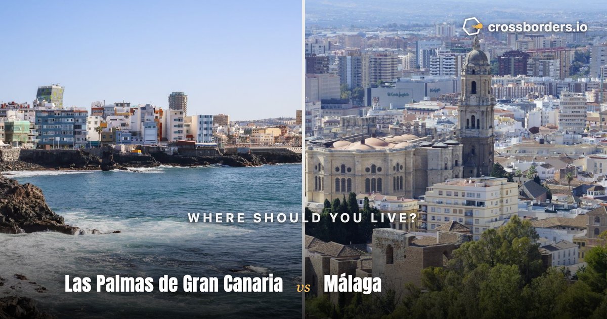 Las Palmas de Gran Canaria vs Málaga — side-by-side city comparison