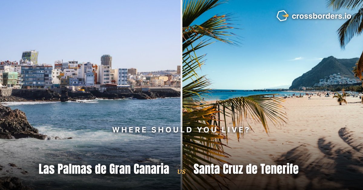 Las Palmas de Gran Canaria vs Santa Cruz de Tenerife — side-by-side city comparison