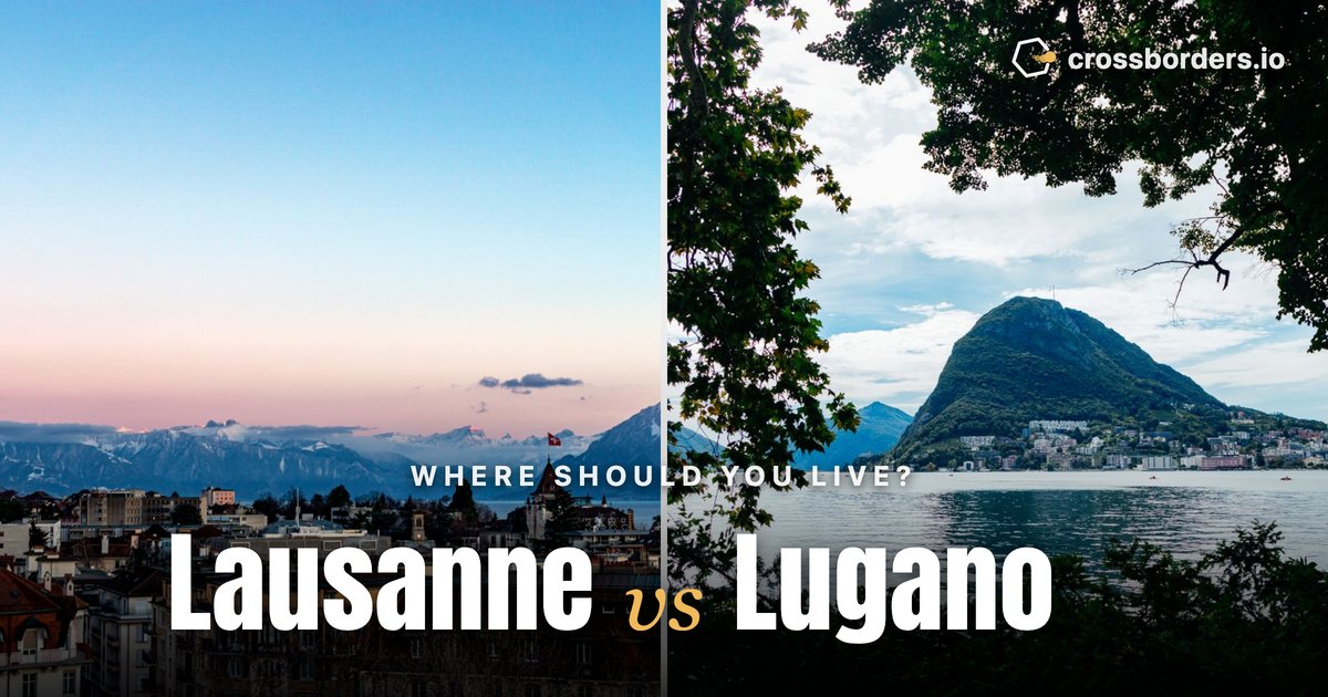 Lausanne vs Lugano — side-by-side city comparison