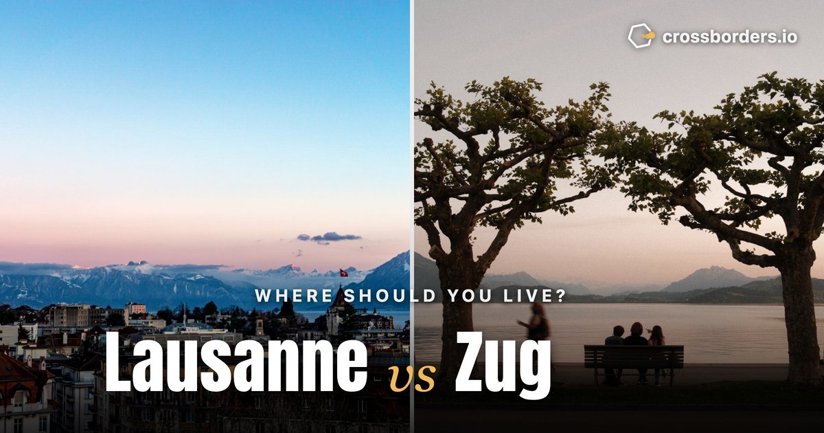 Lausanne vs Zug — side-by-side city comparison