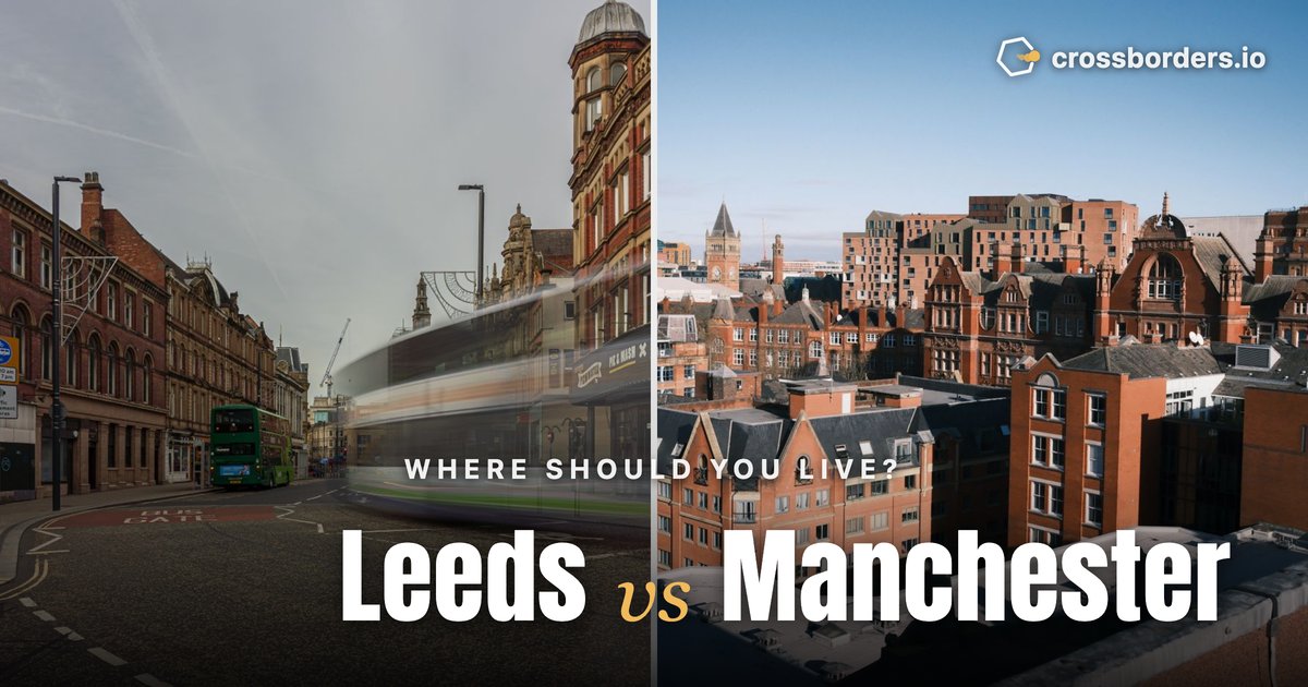 Leeds vs Manchester — side-by-side city comparison