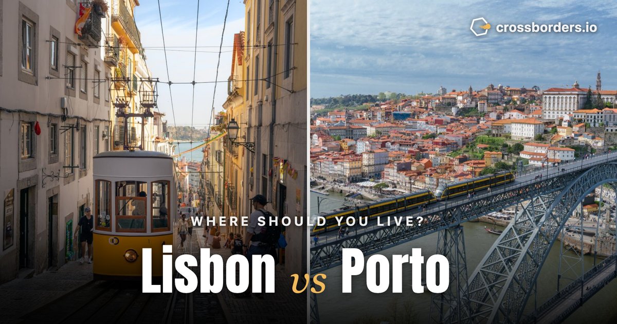 Lisbon vs Porto — side-by-side city comparison