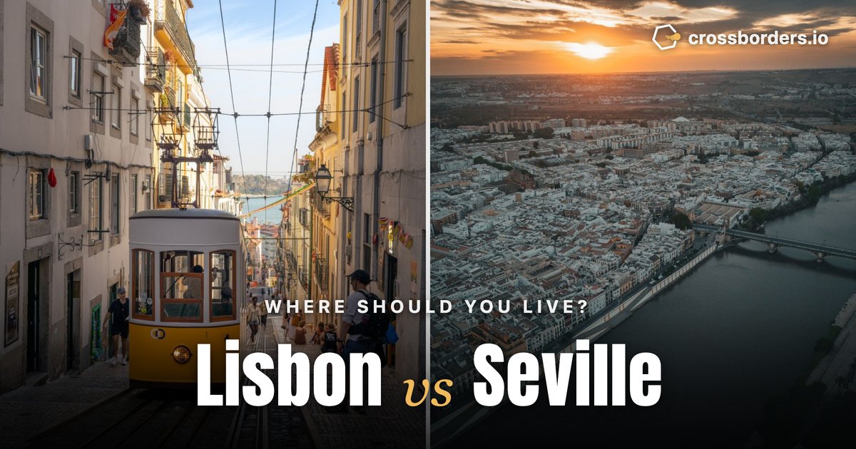 Lisbon vs Seville — side-by-side city comparison