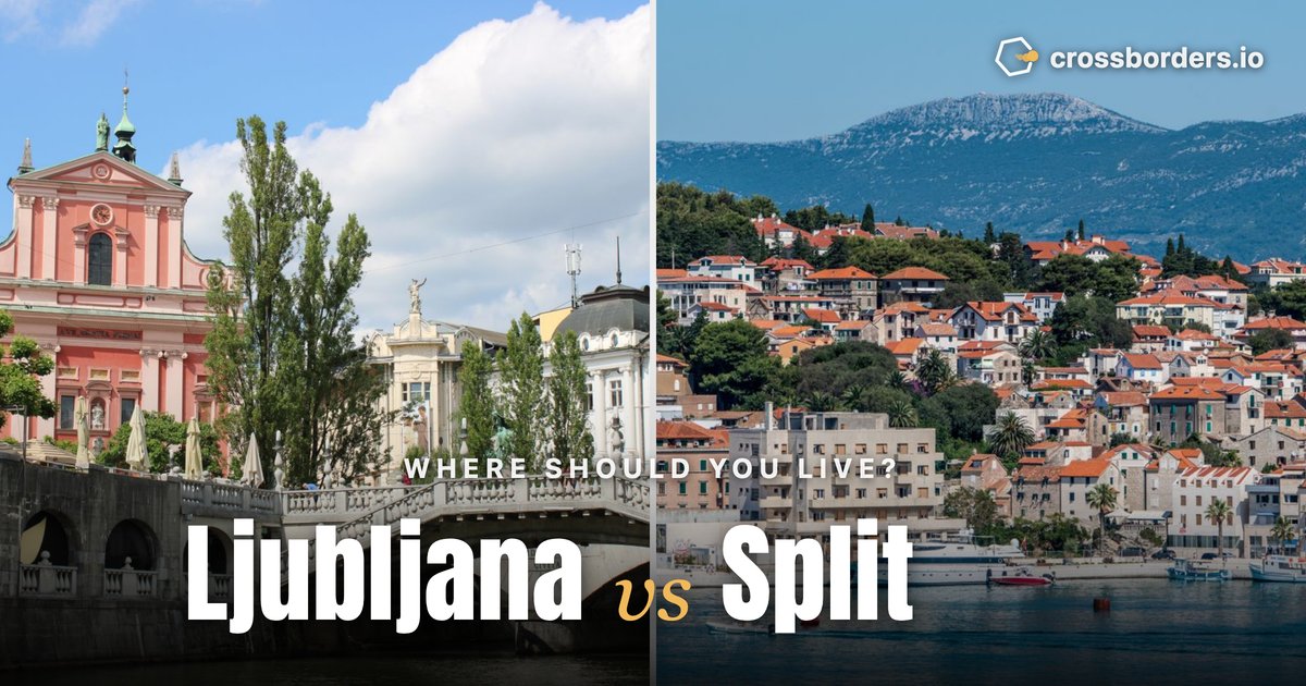 Ljubljana vs Split — side-by-side city comparison