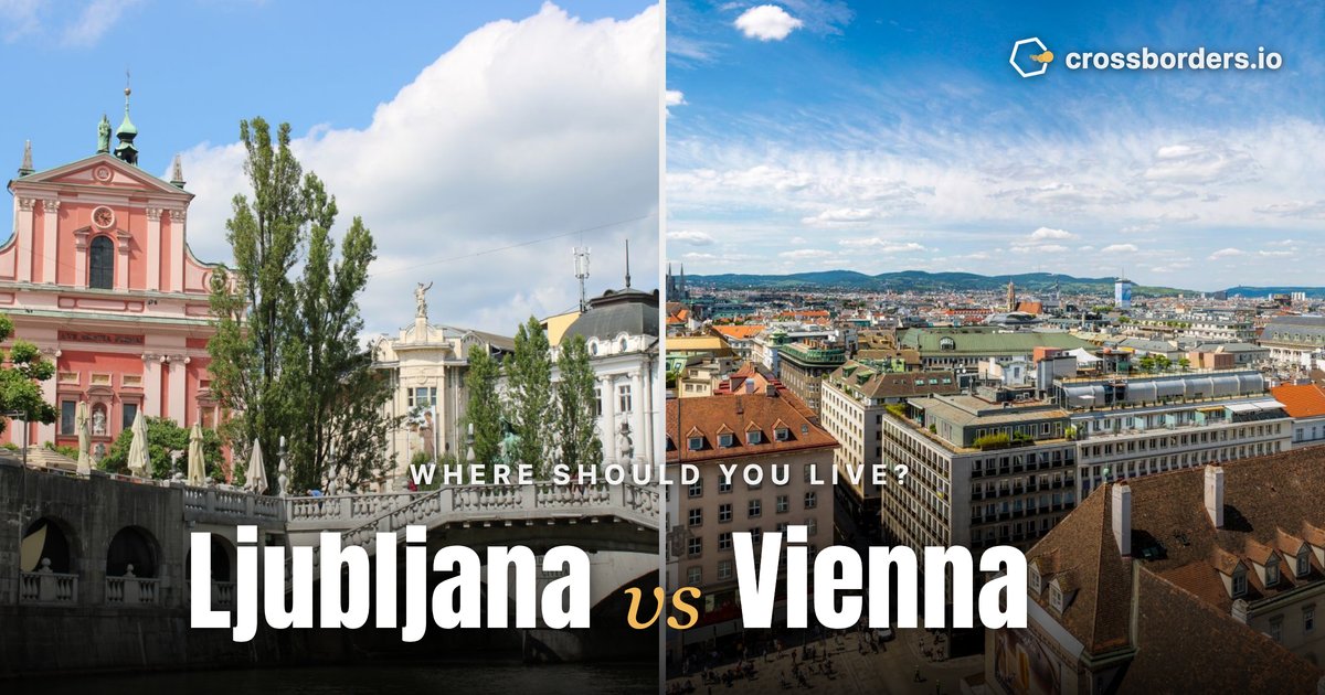 Ljubljana vs Vienna — side-by-side city comparison