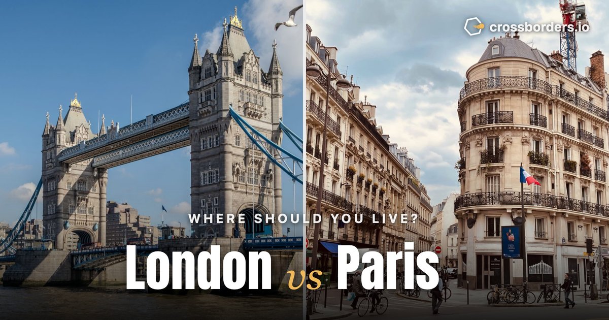 London vs Paris — side-by-side city comparison