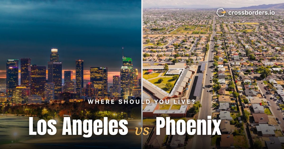 Los Angeles vs Phoenix — side-by-side city comparison