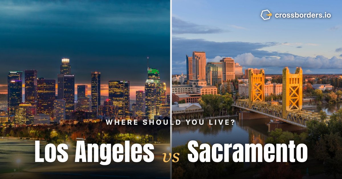 Los Angeles vs Sacramento — side-by-side city comparison