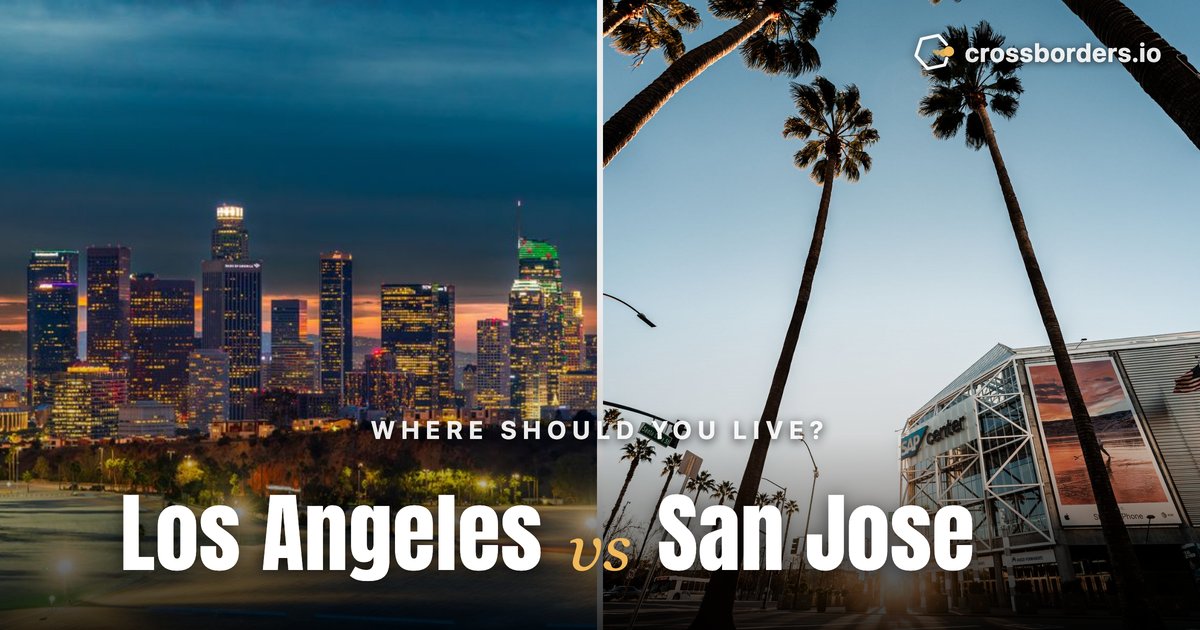 Los Angeles vs San Jose — side-by-side city comparison