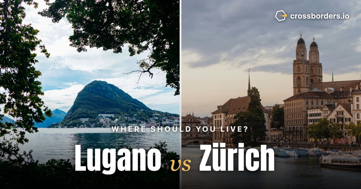 Lugano vs Zürich — side-by-side city comparison